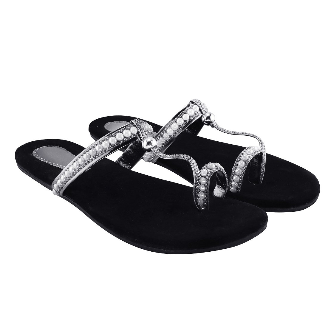 Womens Silver Slipon Slipper Wholesale Footwear by Blinder