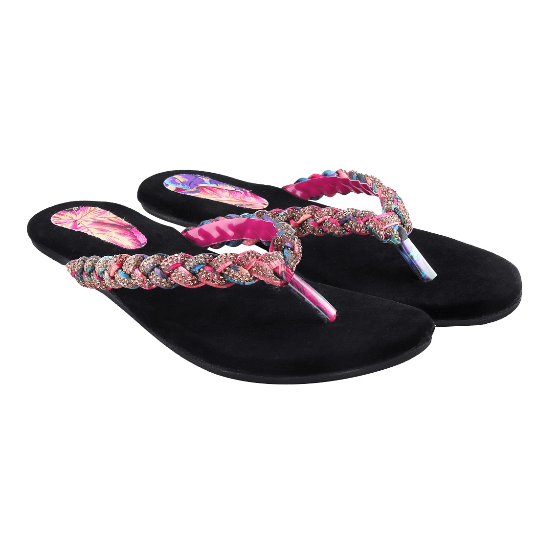 WOMEN PINK FLAT SLIPPER Wholesale Footwear by Blinder