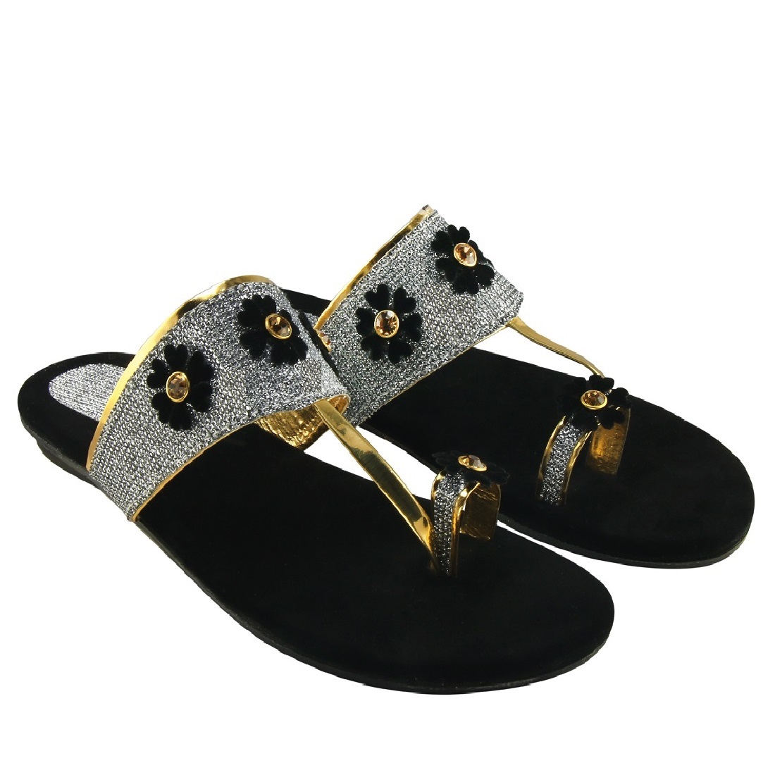WOMEN GREY FLAT SLIPPER Wholesale Footwear by Blinder