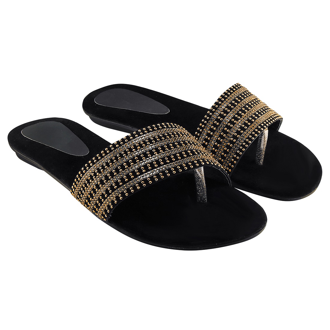 BLINDER BLACK FLAT SLIPPER Wholesale Footwear by Blinder