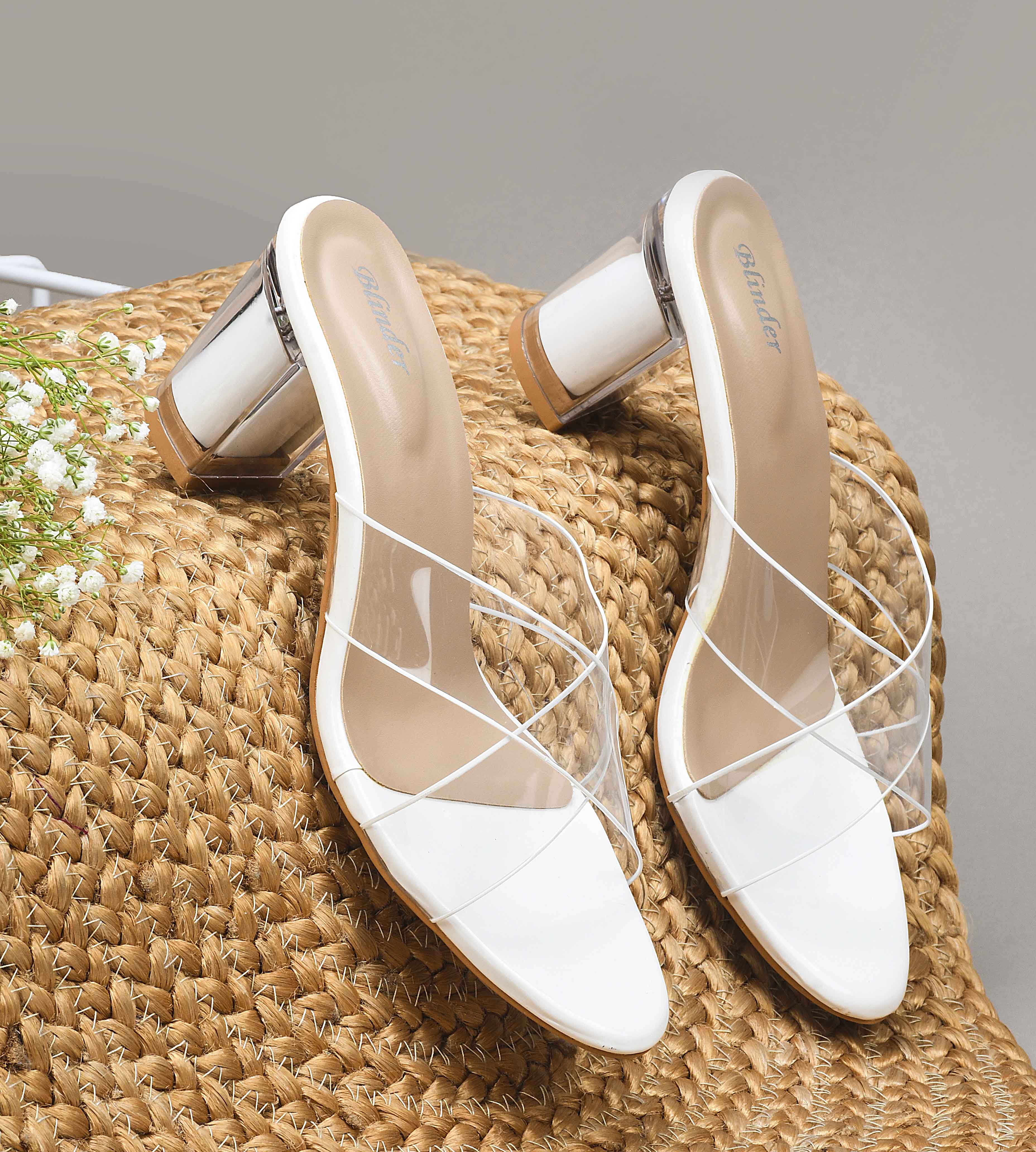 Blinder White Heels Wholesale Footwear by Blinder